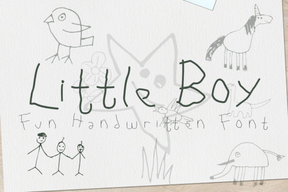 Little Boy Font Poster 1