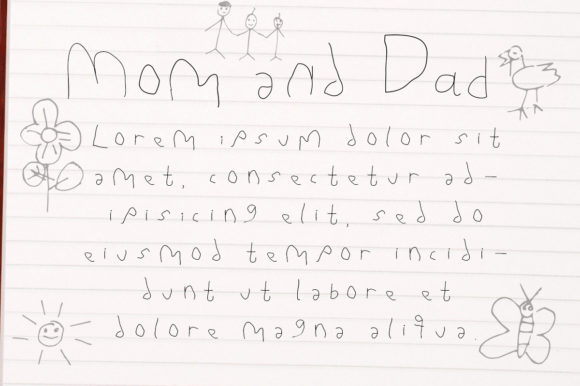 Little Boy Font Poster 2