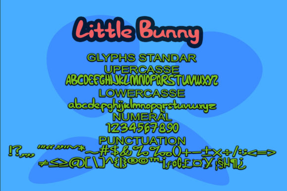 Little Bunny Font Poster 5