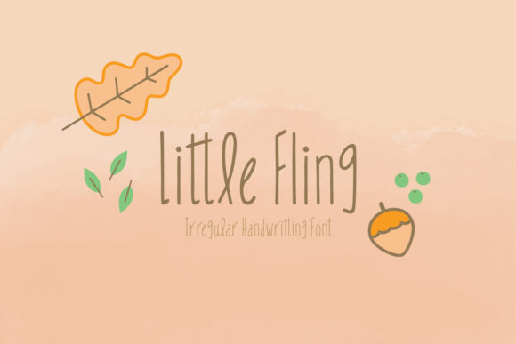 Little Fling Font Poster 1