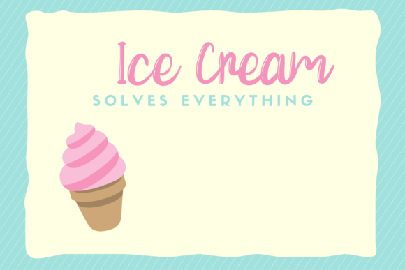 Little Pudding Font Poster 2