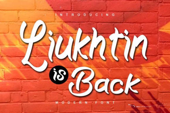 Liukhtin is Back Font