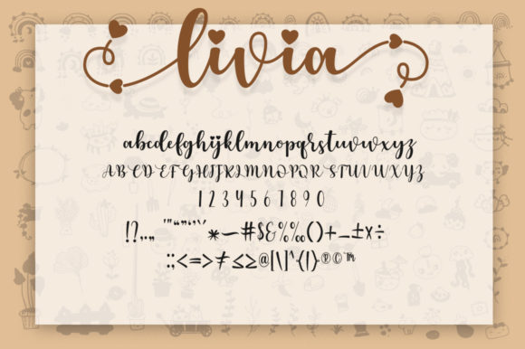 Livia Boho Font Poster 8