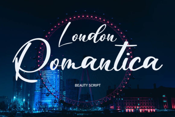 London Romantica Font Poster 1