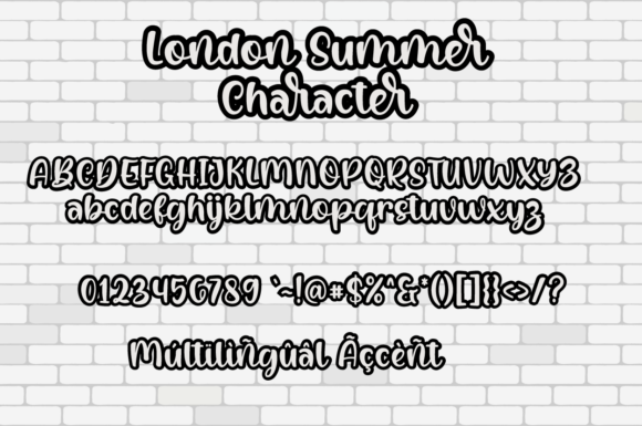 London Summer Font Poster 6