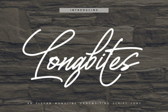 Longbites Font Poster 1