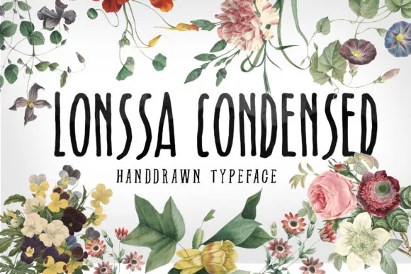 Lonssa Condensed Font Lonssa Condensed Font Poster 1