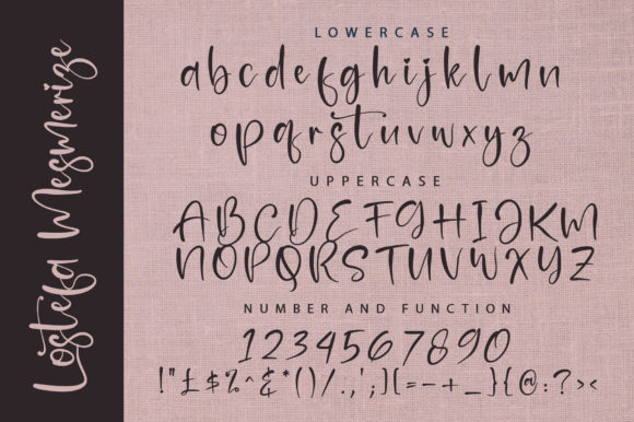 Lostefa Mesmerize Font Poster 7