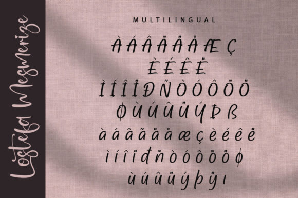 Lostefa Mesmerize Font Poster 8