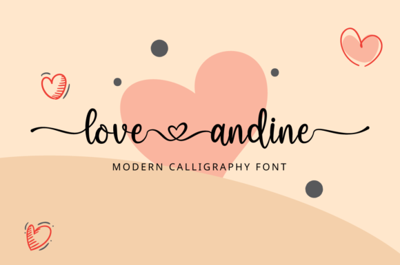 Love Andine Font Poster 1