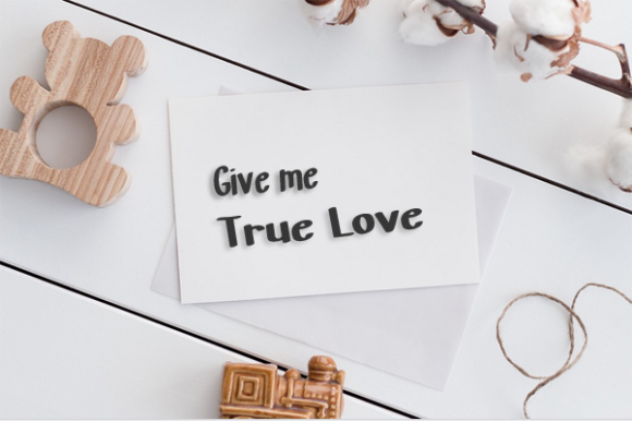 Love Heart Font Poster 5
