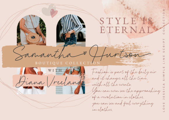 Love Jessica Font Poster 6