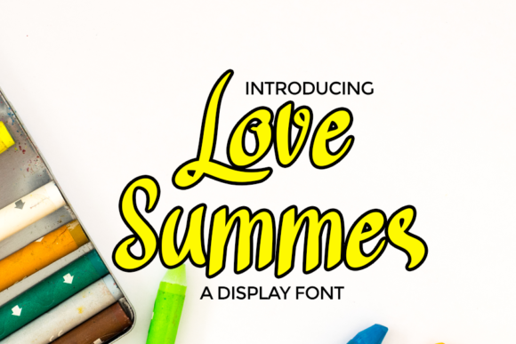 Love Summer Font Poster 1