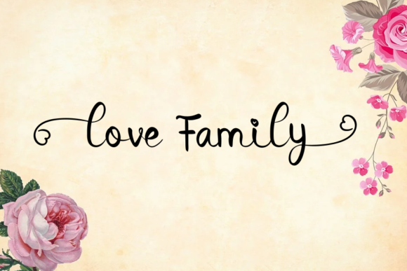 Lovely Font Poster 4