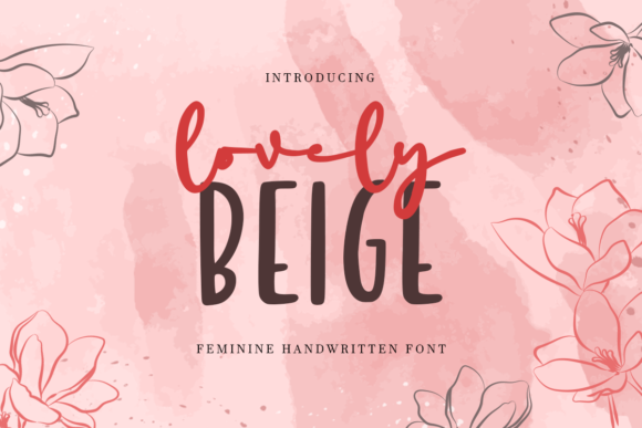 Lovely Beige Font