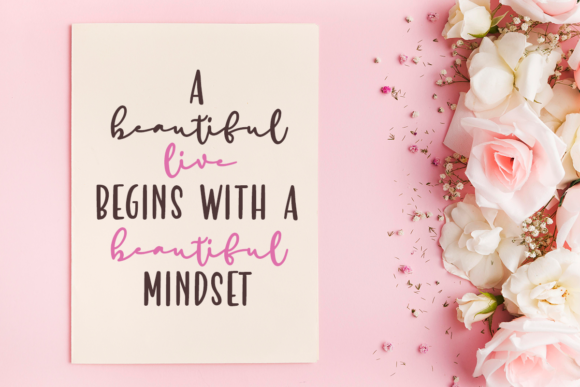 Lovely Beige Font Poster 2