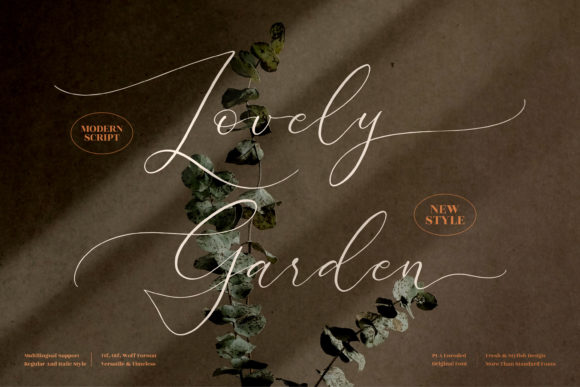 Lovely Garden Font Poster 1