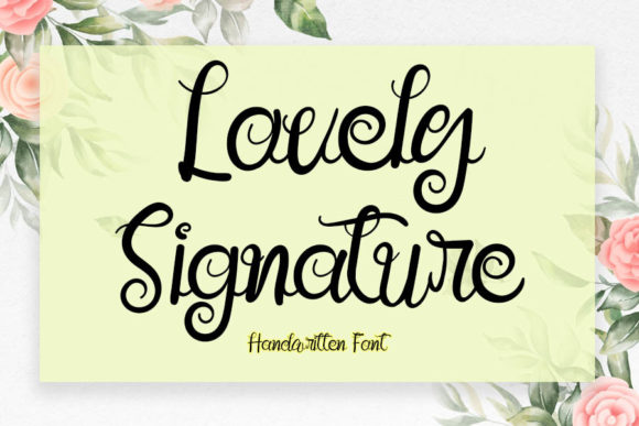 Lovely Signature Font