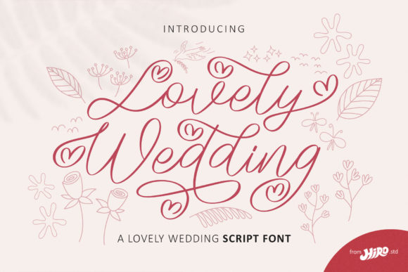 Lovely Wedding Font Poster 1