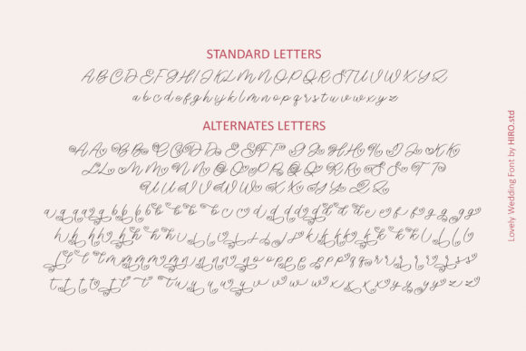 Lovely Wedding Font Poster 11