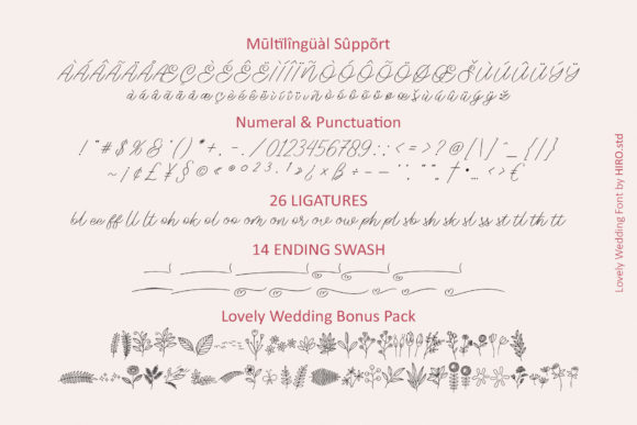 Lovely Wedding Font Poster 12