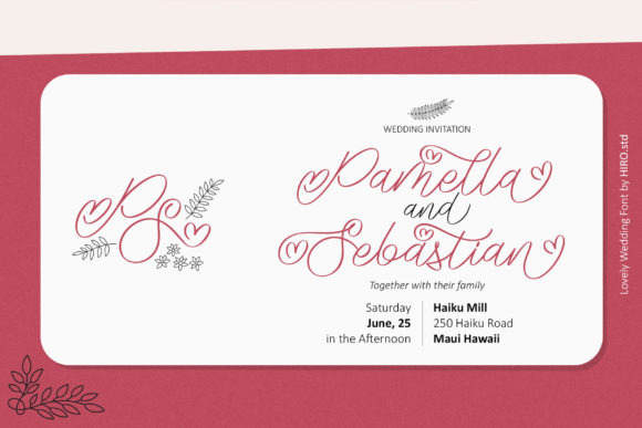 Lovely Wedding Font Poster 4