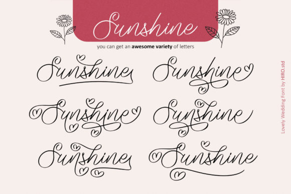 Lovely Wedding Font Poster 5