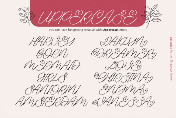 Lovely Wedding Font Poster 6