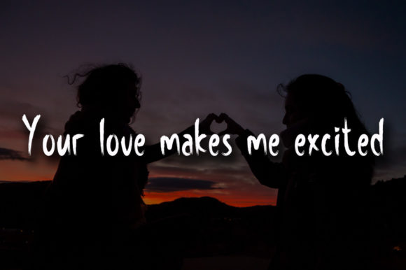 Lovesick Girl Font Poster 2