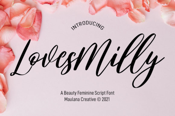 Lovesmilly Feminine Font Poster 1