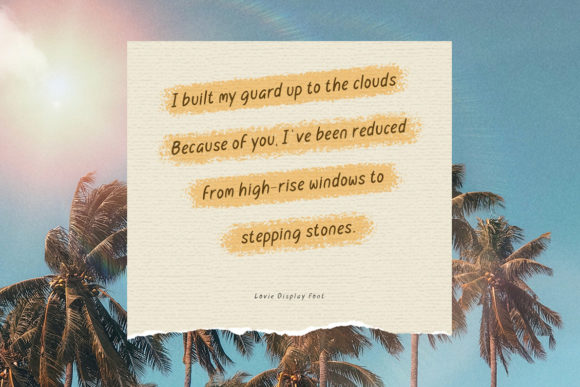 Lovie Font Poster 5