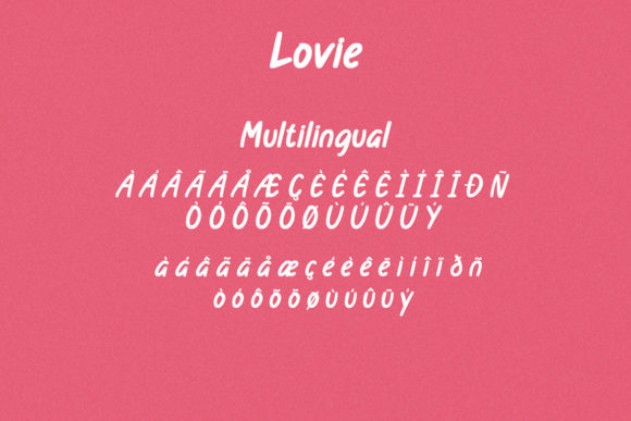 Lovie Font Poster 8