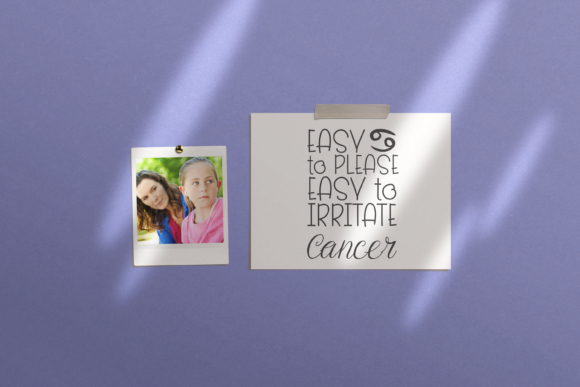 Loving Cancer Duo Font Poster 4