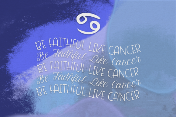 Loving Cancer Duo Font Poster 5