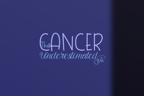 Loving Cancer Duo Font Poster 8