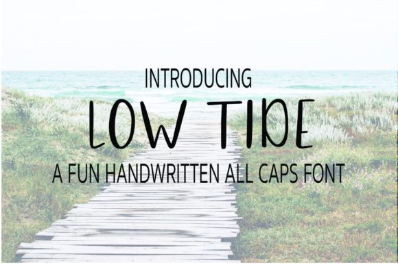 Low Tide Font Poster 1