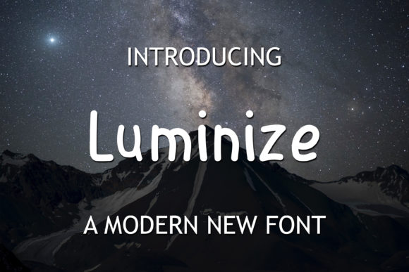 Luminize Font Poster 1