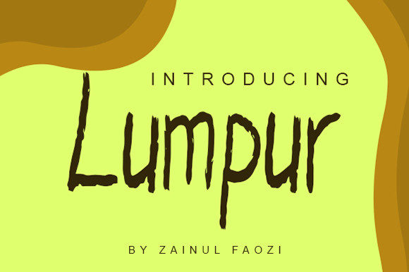 Lumpur Font Poster 1