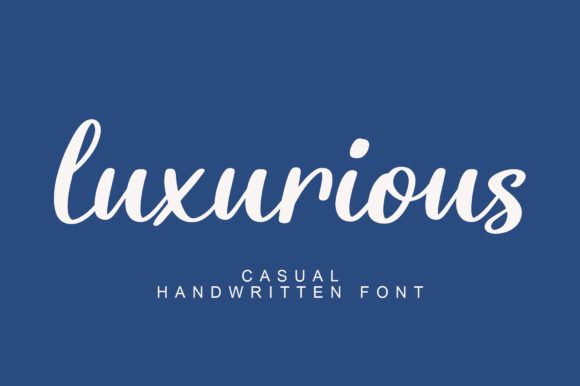 Luxurious Font Poster 1
