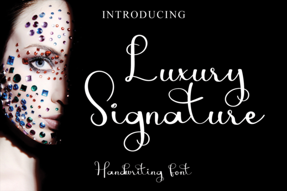 Luxury Signature Font Poster 1