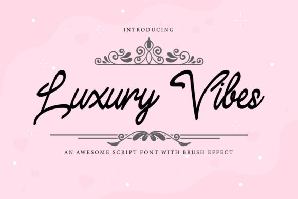 Luxury Vibes Font Poster 1