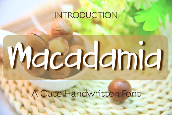 Macadamia Font Poster 1