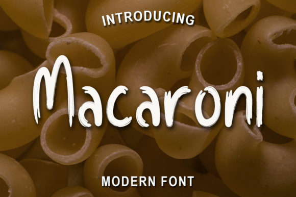 Macaroni Font Poster 1