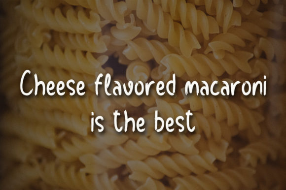 Macaroni Font Poster 2