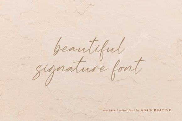 Macthes Bestial Font Poster 9