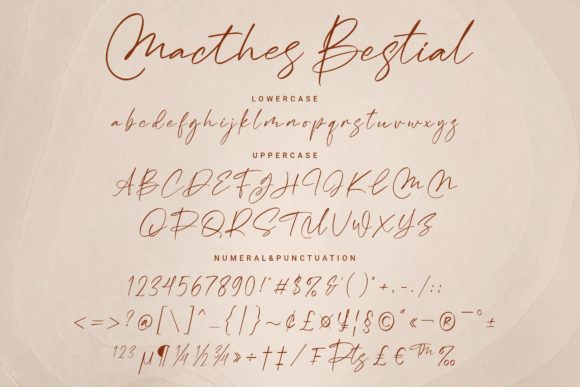 Macthes Bestial Font Poster 10