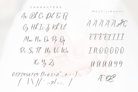 Madhelin Script Font Poster 2