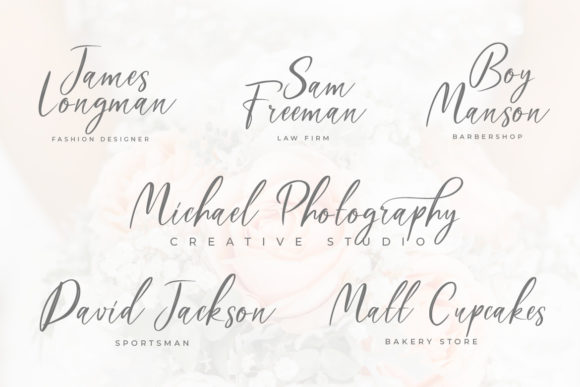 Madhelin Script Font Poster 4