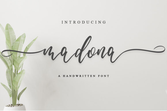 Madona Script Font Poster 1