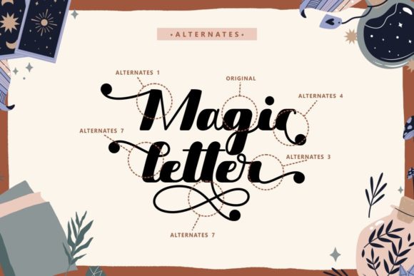 Magic Letter Font Poster 10